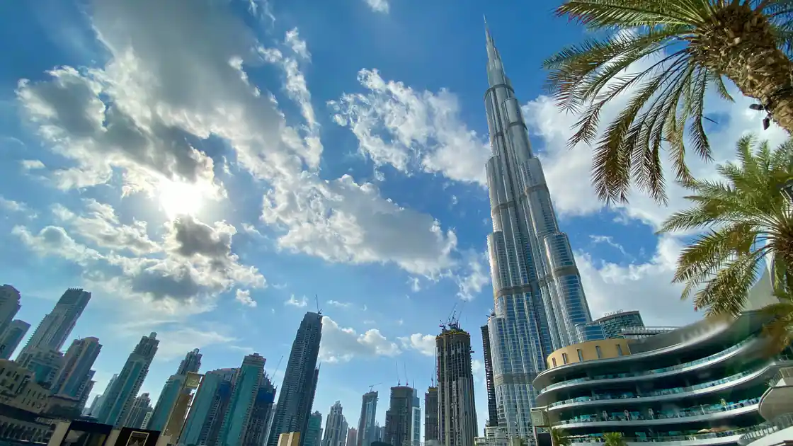 High-rise residential streets and public spaces in Downtown Dubai