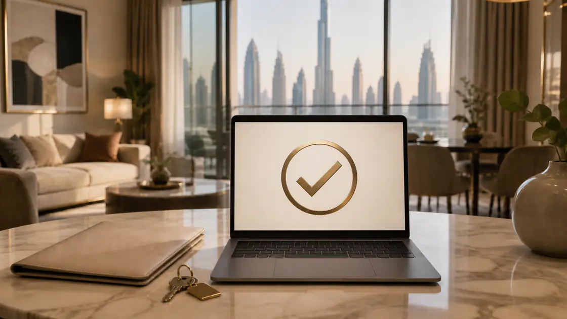 Dubai tenancy contract and Ejari certificate prepared for verification