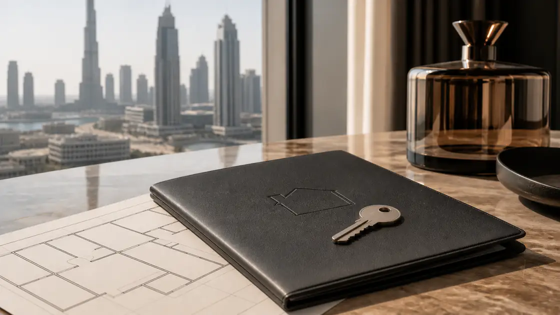 Electronic Dubai title deed displayed for official verification